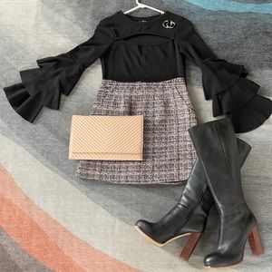 Black long sleeve top